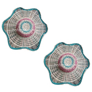 New Trend Set 2 Couples Straw Cowboy Hats Best Seller Vietnam Manufacturer Wholesale Straw Hats Variety of Sizes Multi-Colored - Product Image 4