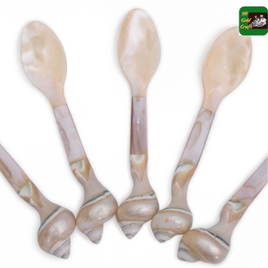 Cuchara de concha ecológica hecha a mano Plato pequeño Presentación Exhibición culinaria Capacidad de 10ml Hecho de concha de perla natural Hecho en Vietnam - Product Image 3