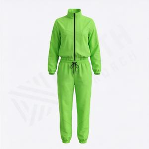 Ensemble de survêtement de sport pour femmes, coupe-vent 2 pièces, couleur personnalisée, 100% nylon, meilleure qualité, ensemble de survêtement de sport, tenue de jogging - Product Image 1