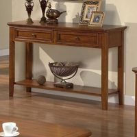 Table console en bois faite à la main pour le salon ou le couloir avec des détails artisanaux et une finition soignée
