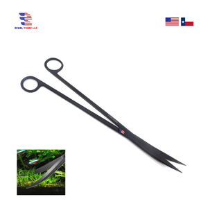 Pinzas para plantas acuáticas para Aquascaping, tijera de resorte curvada, herramienta para tanque de Acuario, accesorios para tanque de peces para baño y Escritorio - Product Image 6