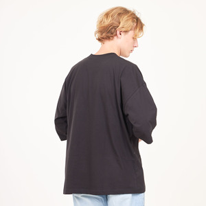 Unisex O-Cổ/V Cổ Áo Phông 100% Cotton 370-380 Gram Drop Shoulder Casual Ngắn Tay Áo Cao Của Nam Giới Trực Tiếp Quá Khổ Quần Áo - Product Image 2