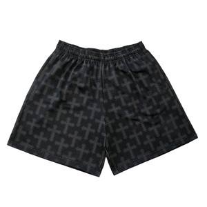 Short en maille avec logo personnalisé Short en maille de basket-ball avec logo brodé en sublimation - Product Image 5