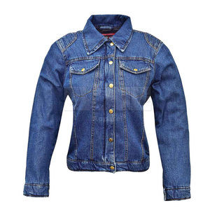 แจ็กเก็ตยีนส์ผ้าฝ้าย100% สำหรับผู้หญิงเสื้อผ้าถักระบายอากาศมาใหม่ - Product Image 1