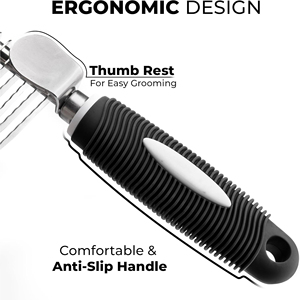 Peine de Metal de Estilo Simple Demitting para Perros y Gatos, Cuchillas de Acero de 2.5 Pulgadas para Desenredar el Pelo Enredado y con Nudos, Empaquetado en Caja - Product Image 4