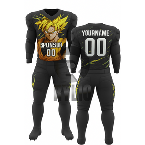 เสื้อทีมฟุตบอลชุดอเมริกันเสื้อทีมออกแบบลายอนิเมะออกแบบได้ตามต้องการ - Product Image 1