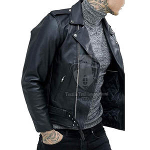 Chaqueta de Cuero para Hombre 2025, Color Sólido, Cuello Alto, Logotipo Frontal, Resistente al Viento, Duradera, Ligera, Transpirable, Estilo Urbano, Moda de Invierno - Product Image 3