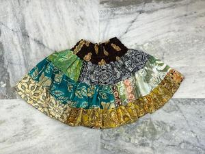 Jupes mi-longues pour femmes, style plage, style bohème hippie, jupe de voyage en soie pour femmes, jupe en soie florale attrayante pour demoiselle d'honneur - Product Image 4