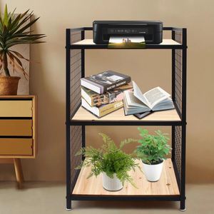 Metal <b>Solid</b> <b>Wood</b> Storage <b>Shelving</b> Rack Fancy Bulk Quantity Made in India for Home Hotels and Restaurant Kitchen Living Room 2023 - Product Image 3