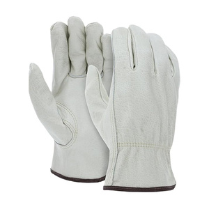 Gants en cuir de vachette durables et robustes du Pakistan Gants de travail Gants de conducteur Conduite Entrepôt Jardinage - Product Image 4