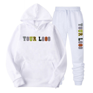 Último diseño paquistaní para hombres y conjunto de 2 piezas de alta calidad ropa de entrenamiento callejero chándal bordado de chenilla para hombres - Product Image 5