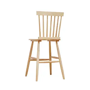 Wooden Dining Chair Rubber Wood, Paper Rope Brown Modern Fast Shipping 5-Layer Cartons Ready Export From Vietnam Manufacturer