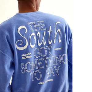 สเวตเชิ้ตสำหรับผู้ชายแบบสวมหัวคอตตอนผสมสเวตเชิ้ตระบายอากาศได้ดีและใส่สบาย - Product Image 4