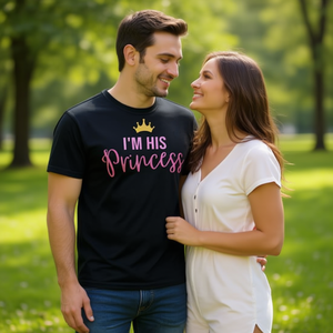 T-shirt Promozionale 'I'm His Princess in Pink' - Product Image 1