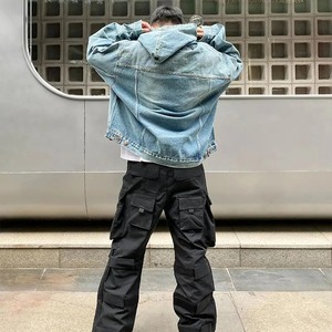 Algodón de alta calidad Denim Hombres Lágrimas de alta calidad Sudadera con capucha Ropa de diseñador Sudadera con capucha de lujo Pantalones cortos Sudadera con capucha de diseñador - Product Image 5