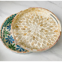 Décoration de la maison vintage vaisselle plateaux de service au chocolat pour ustensiles de cuisine accessoires Ramadan plateaux à dessert au chocolat