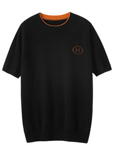 Imprimé personnalisé de haute qualité T-Shirt pour homme 100% coton motif solide col à manches courtes respirant durable coupe régulière tricoté - Product Image 5