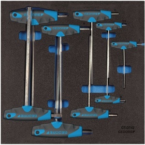GEDORE 1500 CT2-DT 2142 – Module d'outils de tournevis angulaire 2/3 modules, 9 pièces, clés hexagonales - Product Image 1