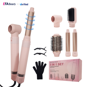Ensemble de brosses sèche-<span class=keywords><strong>cheveux</strong></span> ioniques 5-en-1 EFA DB5289 avec boucleur automatique, brosses ovales et plats, 3 vitesses et 3 températures pour le coiffage - Product Image 2