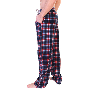 Pyjama en flanelle sur mesure pour hommes et femmes, vêtements de nuit décontractés toutes saisons avec pantalon à carreaux - Product Image 3