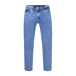 Venta al por mayor de fábrica Pantalones sostenibles Algodón Recto Mid Denim Black Wash High Street Purple Jeans para hombre - Product Image 6