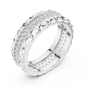 แหวนทองคำ 14K สีเหลือง ประดับเพชรทรงกลม 0.9 กะรัต เพาะเลี้ยงในห้องปฏิบัติการ รับรองโดย IGI แหวนหรูสำหรับผู้หญิง |   ชุดทำงาน - Product Image 5