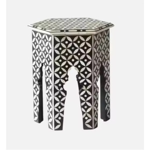 โต๊ะข้างฝังกระดูกที่มีเอกลักษณ์ด้วยหินอาเกต - Product Image 4