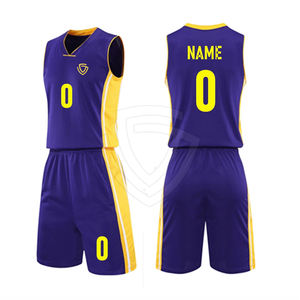 Ensembles de maillots de basket-ball pour hommes de haute qualité, confortables, sans manches, logo personnalisé, couleurs personnalisées, séchage rapide, respirant, 100% polyester - Product Image 1