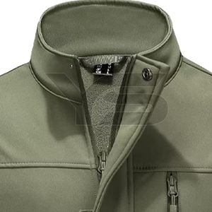 New Arrival Casual Winter Jacket High Quality Softshell Fabric Multi-Color Option <b>Stand</b> Collar Zipper OEM Service Available - Product Image 2