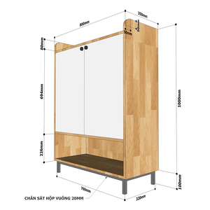 Zapatero de 5 Niveles con Esquinas Redondeadas (80x35x110cm) - Madera de Caucho y Patas de Hierro - Diseño Minimalista - Mueble para Sala de Estar - Product Image 6