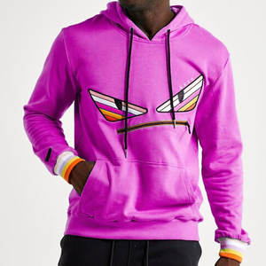 Venta al por mayor de impresión bordado con capucha de alta calidad bordado sudaderas con capucha personalizadas de algodón poliéster hombres pulóver bordado sudaderas con capucha - Product Image 5