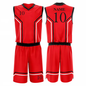 Tamaño 4XL uniforme de baloncesto con estilo impresión sublimada completa Jersey deportivo diseño de cuello transpirable conjunto directo de fábrica al por mayor - Product Image 1