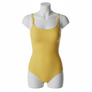 Shapewear Factory Tummy Control Short Sleeve Square U Neck Slimming Basic Plus Size <b>Body</b> Shaper <b>Suit</b> Tops Bodysuit - Product Image 2