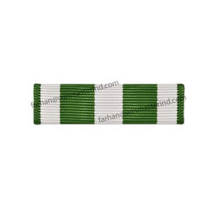 Medal Moire Ribbons Award Decoration Rank Bar OEM Bulk Narrow Fabric Metallic Silk Made Ribbons - Product Image 6