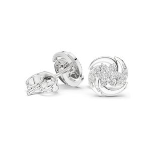 Boucles d'oreilles clous en diamant de laboratoire 0,188 CT, clarté VVS-VS EF, or 18 carats, 14 carats, 10 carats et argent 925, or rose, or jaune, or blanc - Product Image 6
