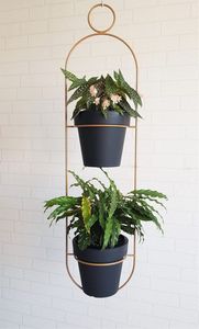 Maceta colgante de metal con cadena para balcón, jardín, hogar y uso interior, perfecta para maceta decorativa - Product Image 2