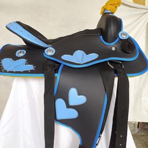 Sillín sintético occidental de caballo de alta calidad, sillín y estribo de nuevo diseño, todos los tamaños disponibles, fabricante en India - Product Image 1