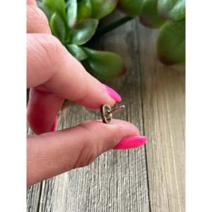 Navajo Made Mediterranean Coral & <b>Sterling</b> <b>Silver</b> <b>Stud</b> Earrings - Product Image 5
