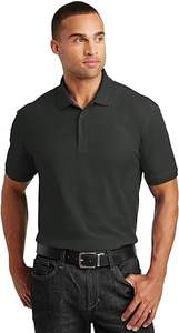 T-shirt polo pour hommes avec col et manches inclinables, polo d'été personnalisé avec logo brodé pour hommes - Product Image 6