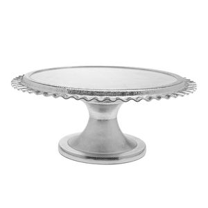 Présentoir à gâteaux de luxe en métal doré avec design royal pour les fêtes d'anniversaire, les mariages et la restauration haut de gamme - Product Image 3