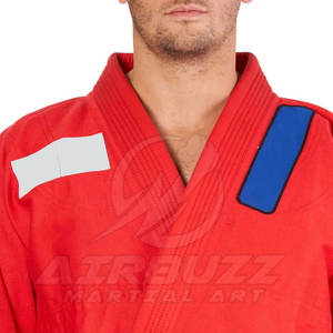 เครื่องแบบยูโดสีล้วนสำหรับมืออาชีพชุดฝึกศิลปะการต่อสู้ทนทาน - Product Image 5
