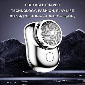 Afeitadora Eléctrica Portátil Mini para Hombre, Uso en Seco y Húmedo, Recargable por USB, Tamaño de Bolsillo, Inalámbrica, para Rostro, para Viajes - Product Image 6