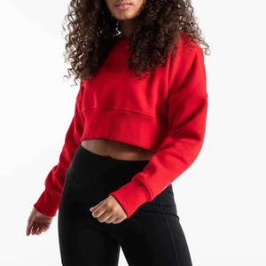 เสื้อฮู้ดผ้าคอตตอนถักแนวสตรีทแวร์ปล่อยไหล่ระบายอากาศเป็นมิตรต่อสิ่งแวดล้อมออกแบบได้ตามต้องการ - Product Image 4