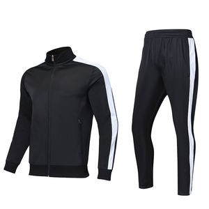 Ensemble de survêtement pour homme en gros, logo personnalisé, coupe-vent, respirant, jogging décontracté, fermeture éclair, deux pièces, survêtement uni - Product Image 4