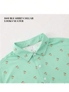 Camiseta Polo de Golf para hombre con tela elástica Rendimiento de secado rápido Tacto suave Estilo sin arrugas y opciones de tamaño personalizado - Product Image 3