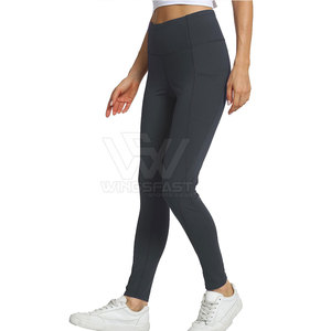 เลกกิ้งเอวยางยืดสำหรับผู้หญิงเลกกิ้งสำหรับเล่นโยคะฟิตเนสเอวต่ำทนทาน - Product Image 4