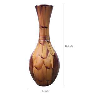 Vase à fleurs en bois pour table / pot pour décoration intérieure, idéal pour les fleurs artificielles dans le salon (taille - 10 pouces / 25,4 cm) - Product Image 1