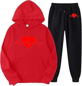 Conjuntos Deportivos Unisex de Fabricante de Ropa, Personalizados, con Bolsillos Grandes, 2 Piezas, Algodón, Corte Ajustado, Ropa Deportiva para Hombre, Estampada - Product Image 2