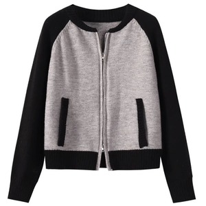 Eco-friendly Zipper Fashion Knitted <b>Cardigan</b> Men's Solid Color Sweater Knitwear Long Sleeve Knitting Cotton wool Sweater - Product Image 4