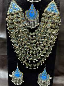 Service OEM/ODM Prix de gros Bijoux afghans pour adultes Bijoux afghans Kuchi Vintage Collier et boucles d'oreilles assortis Bijoux pour femmes - Product Image 2